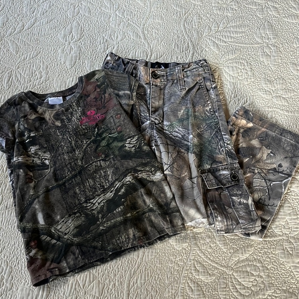 Camo tee and pants